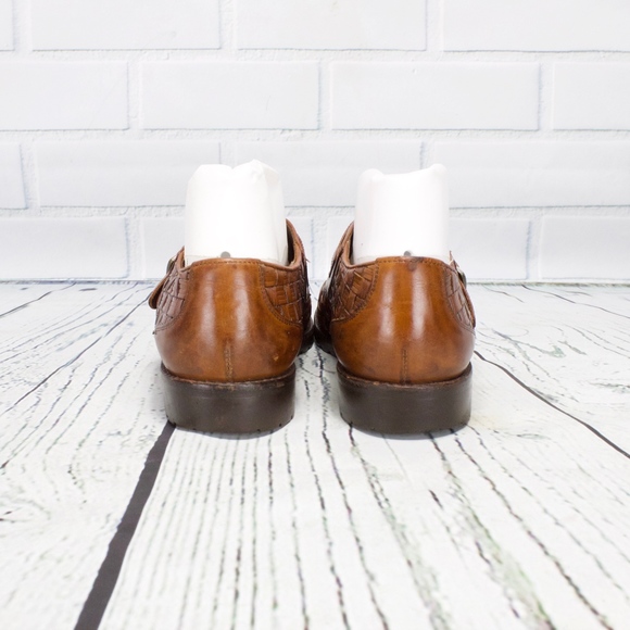 Cole Haan Woven Loafers Brown Leather Shoes 9 N - Picture 5 of 8